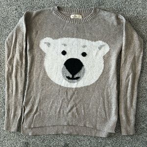 Polar bear crew neck sweater Hollister XS
